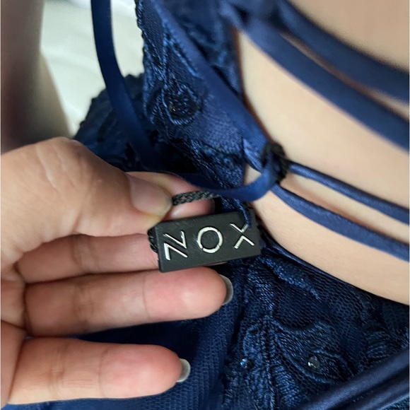 Navy blue short dress, perfect for graduation, a wedding guest, birthday, prom… - Picture 9 of 12